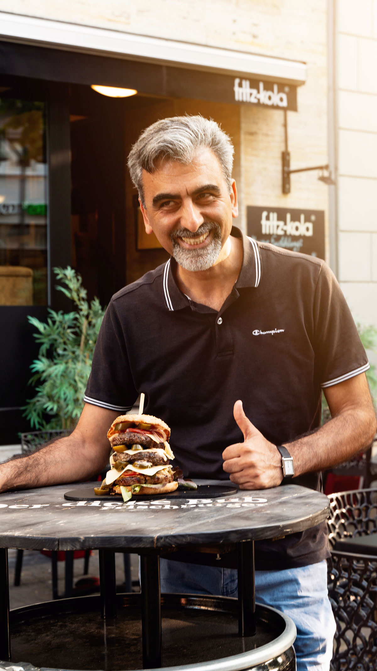 Shahram Rahmani, Inhaber und Koch von Der dicke Bub