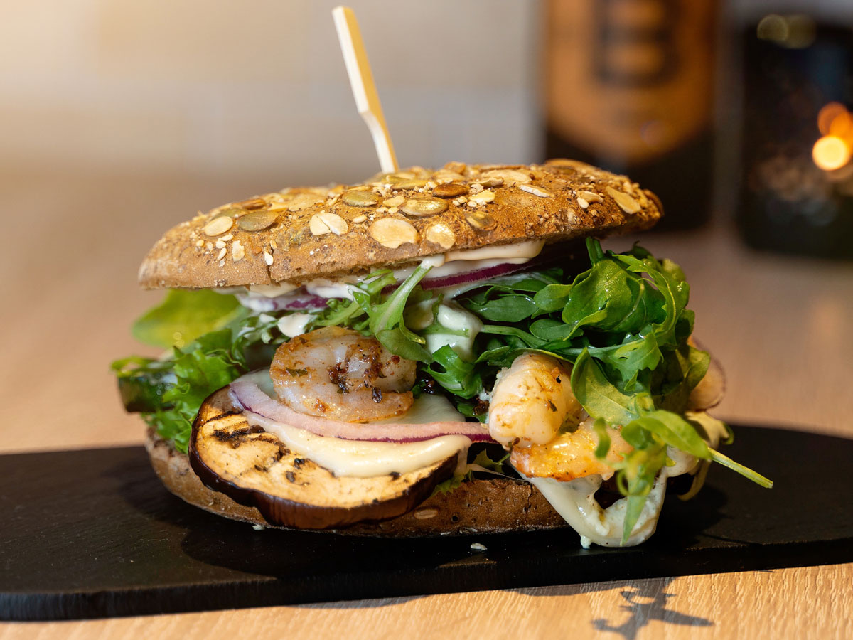 Garnelen Burger